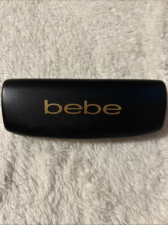 bebe Accessories - bebe Black Sunglasses Case with Gold Logo Accent